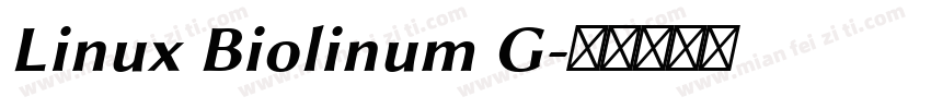 Linux Biolinum G字体转换